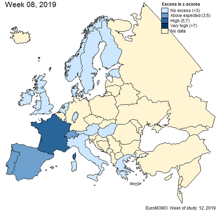Euroopa keskmine suremus 2019 märts