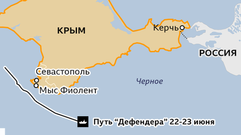 Операция «Дефендера»: как, зачем и по какому праву британский эсминец прошел вдоль берега Крыма