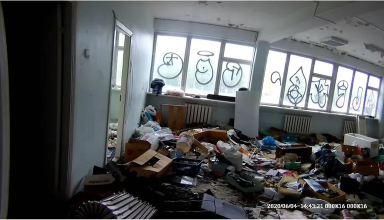 Заброшенный дом в Таллинне.
