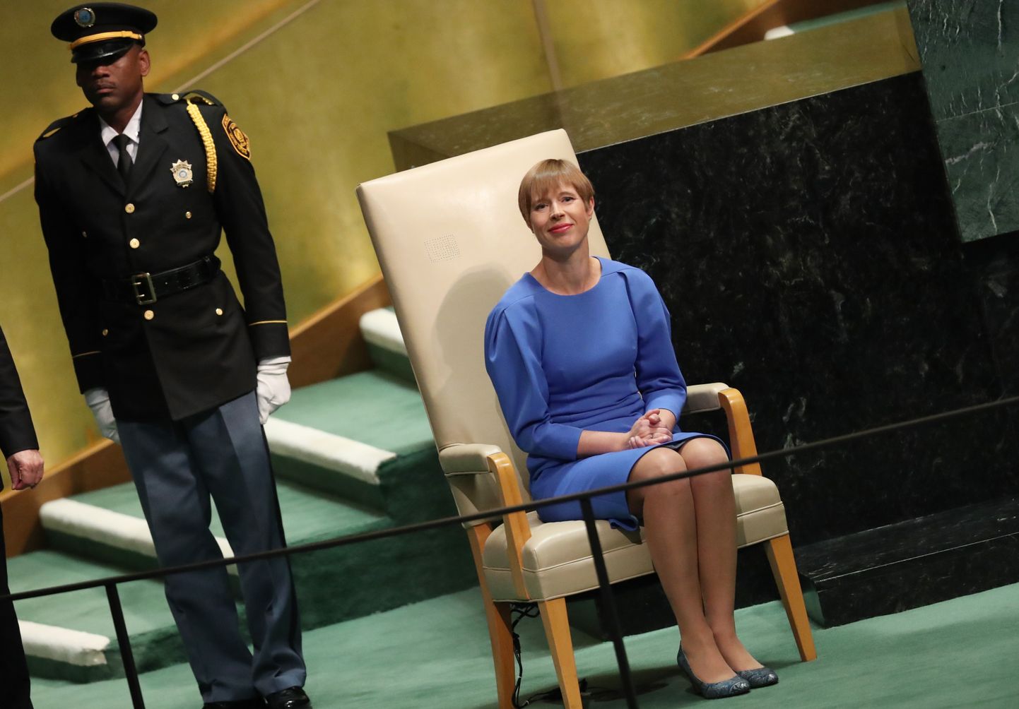 President Kersti Kaljulaid ÜRO peaassambleel.