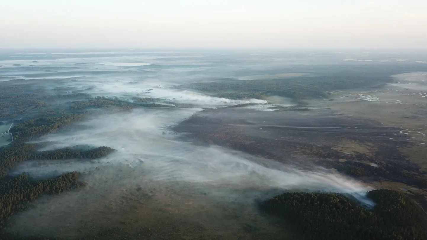 Metsapõleng Lätis Mazsalaca maakonnas.