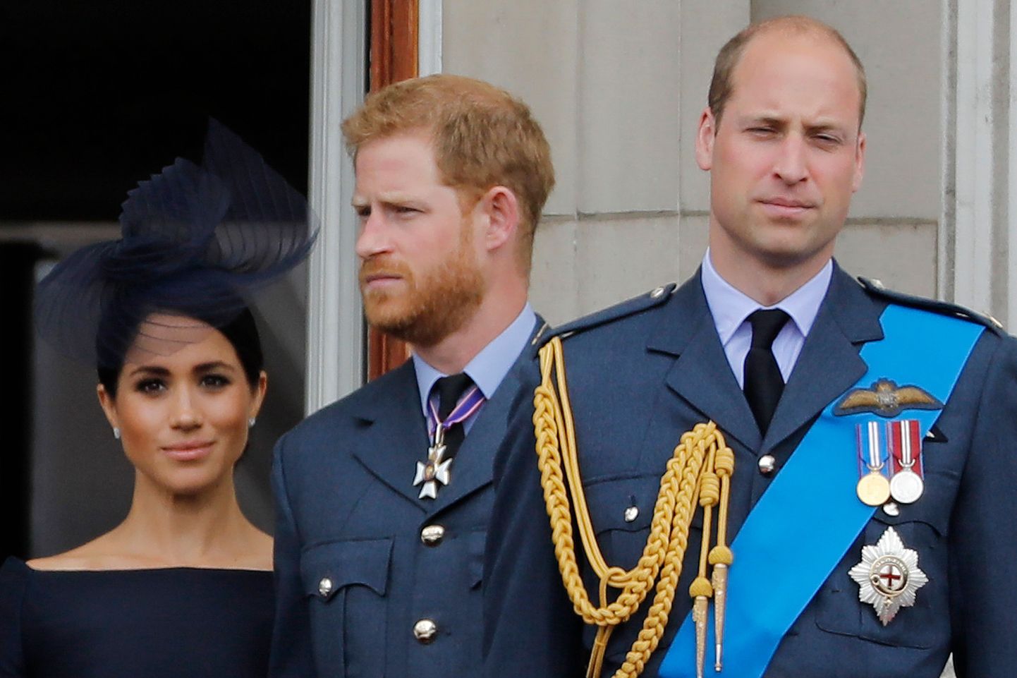 Meghan Markle, prints Harry ja prints William 2018. aastal.