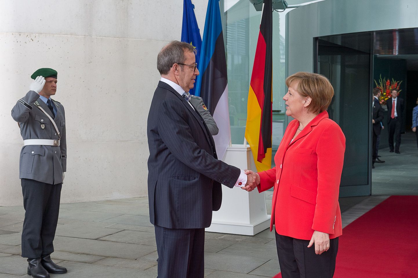 Toomas Hendrik Ilvese kohtumine Angela Merkeliga.