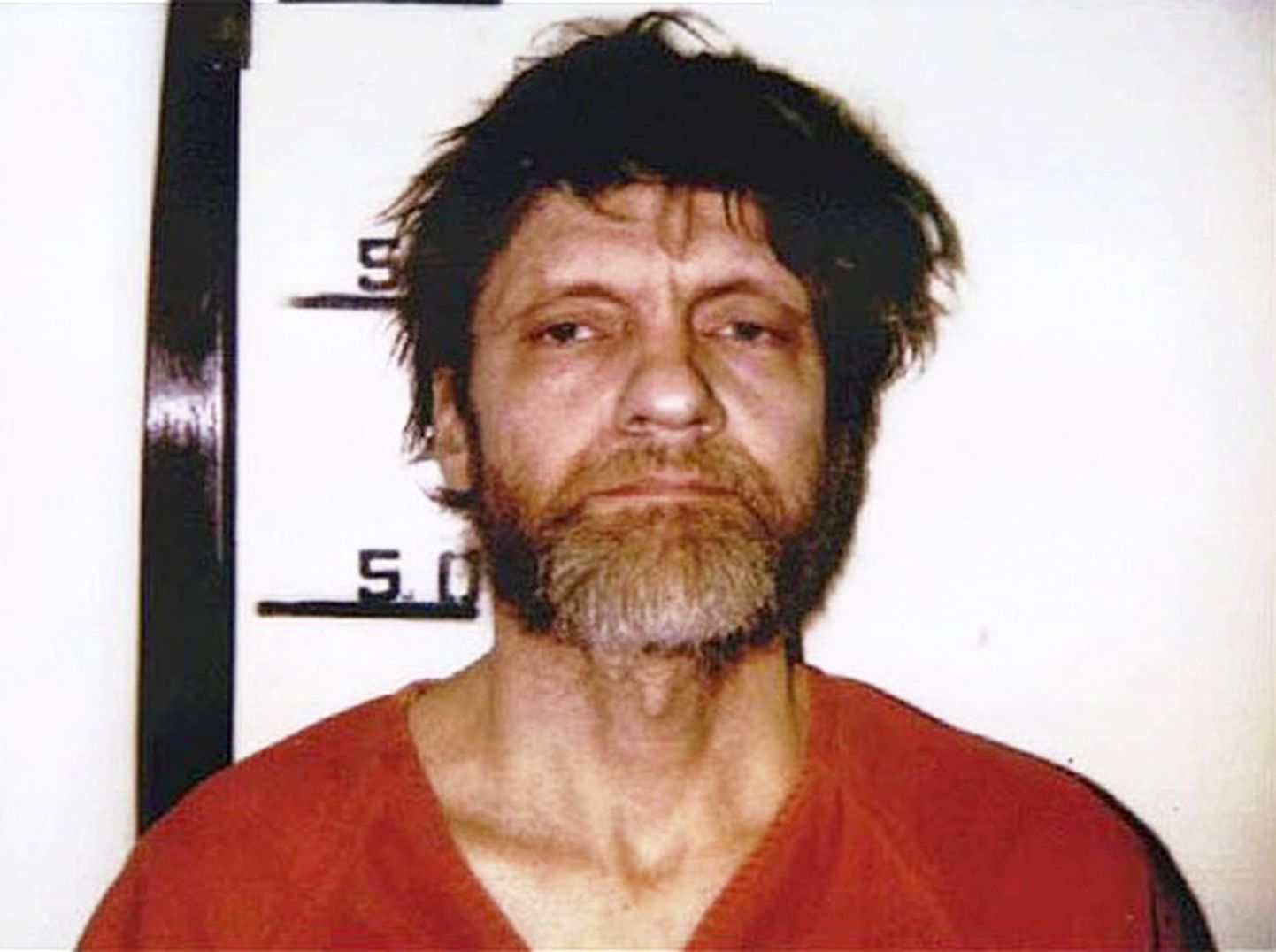 Teds Kačinskis īsi pēc viņa notveršanas 1996. gadā.