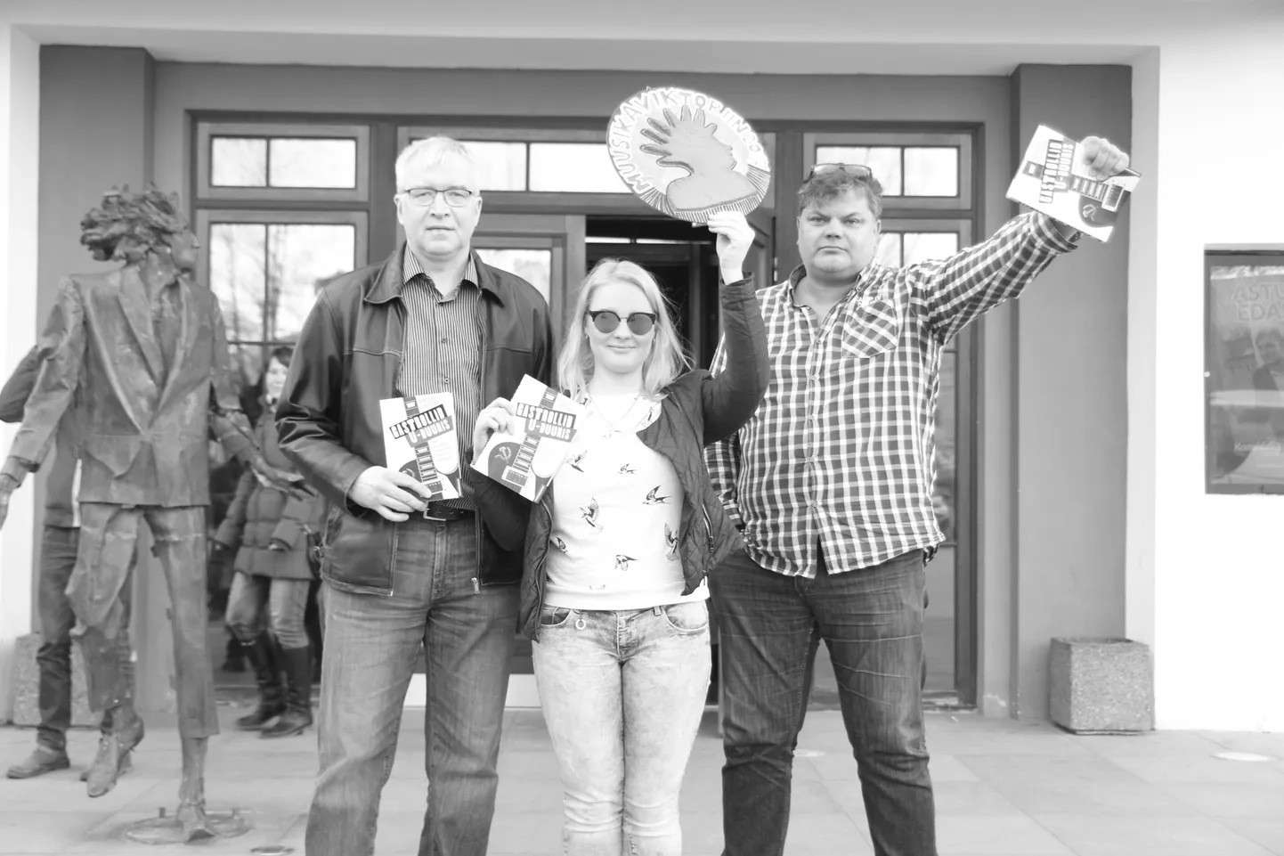 Võidukad Andres Patune, Kristel Kaljuvee ja Aarne Mäe.