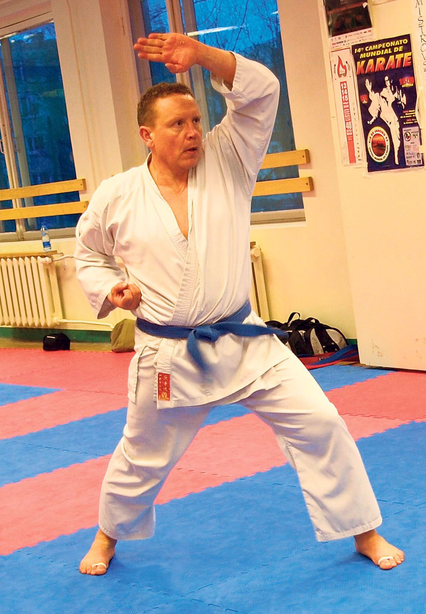 Andrus Kärpuk on tegelnud Corpore klubis karatega umbes 14 aastat ja olnud karatekohtunik.