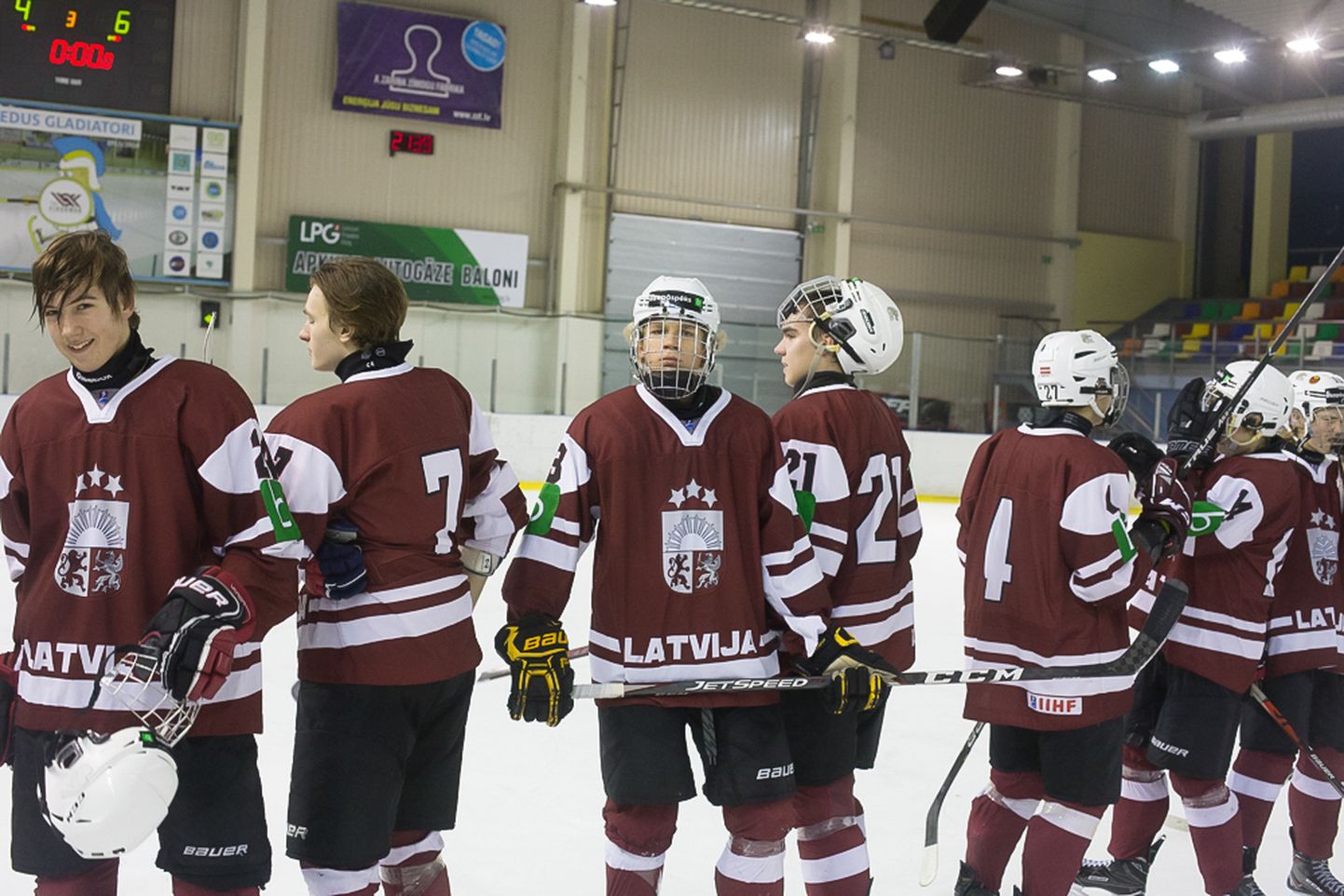 Latvijas U-16 izlases hokejisti