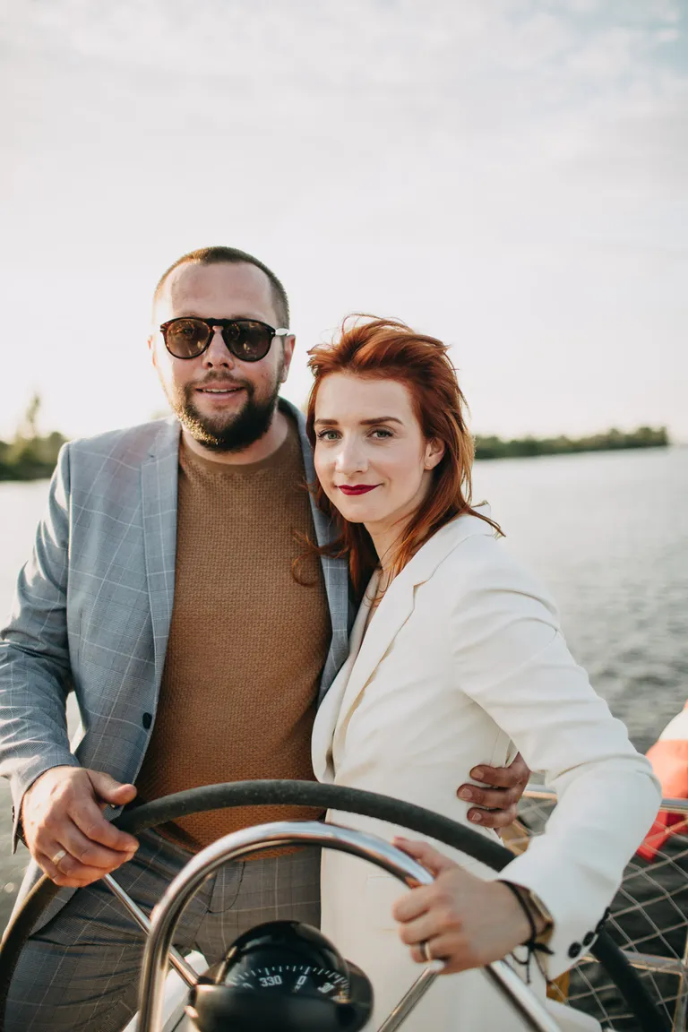 Elīna ar vīru