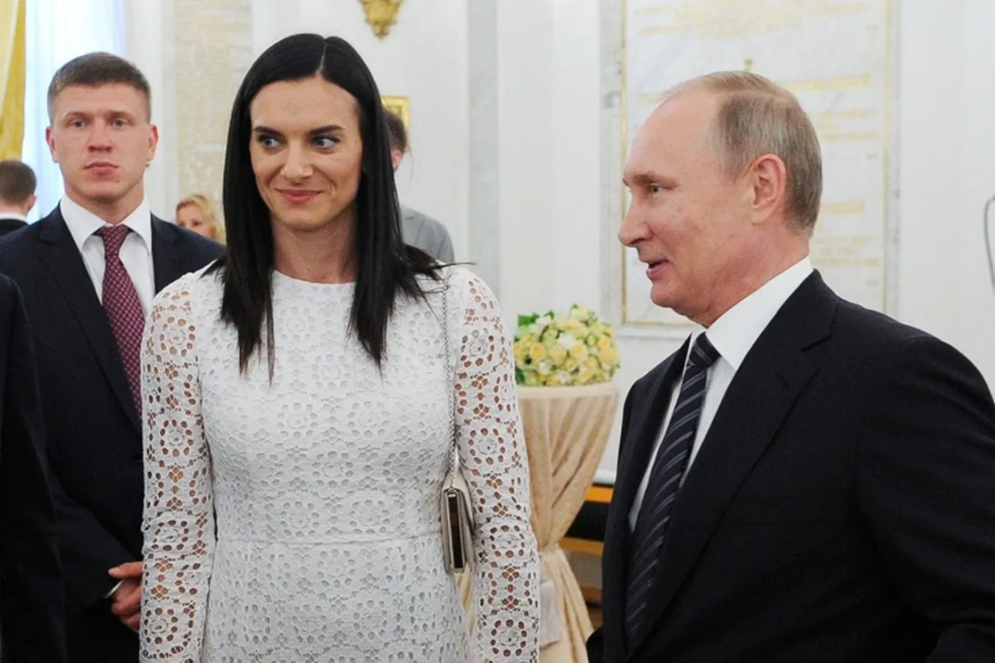 Елена Исинбаева и Владимир Путин