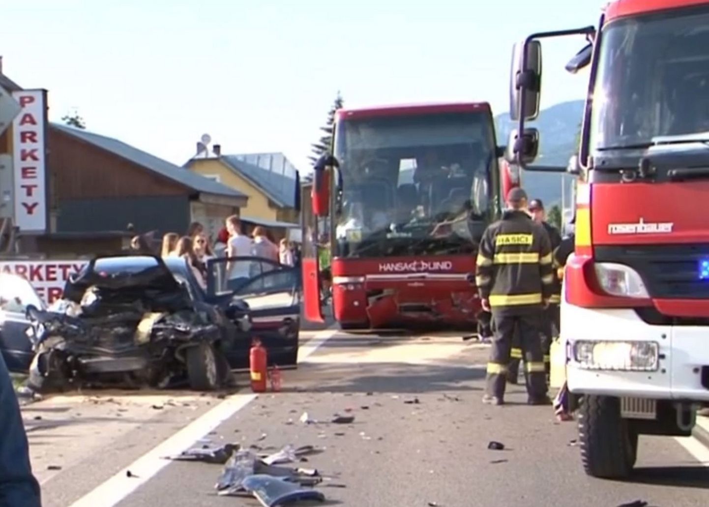 Teade õnnetusse sattunud Eesti bussist jõudis ka Slovakkia uudisteportaali Noviny.sk saatesse.