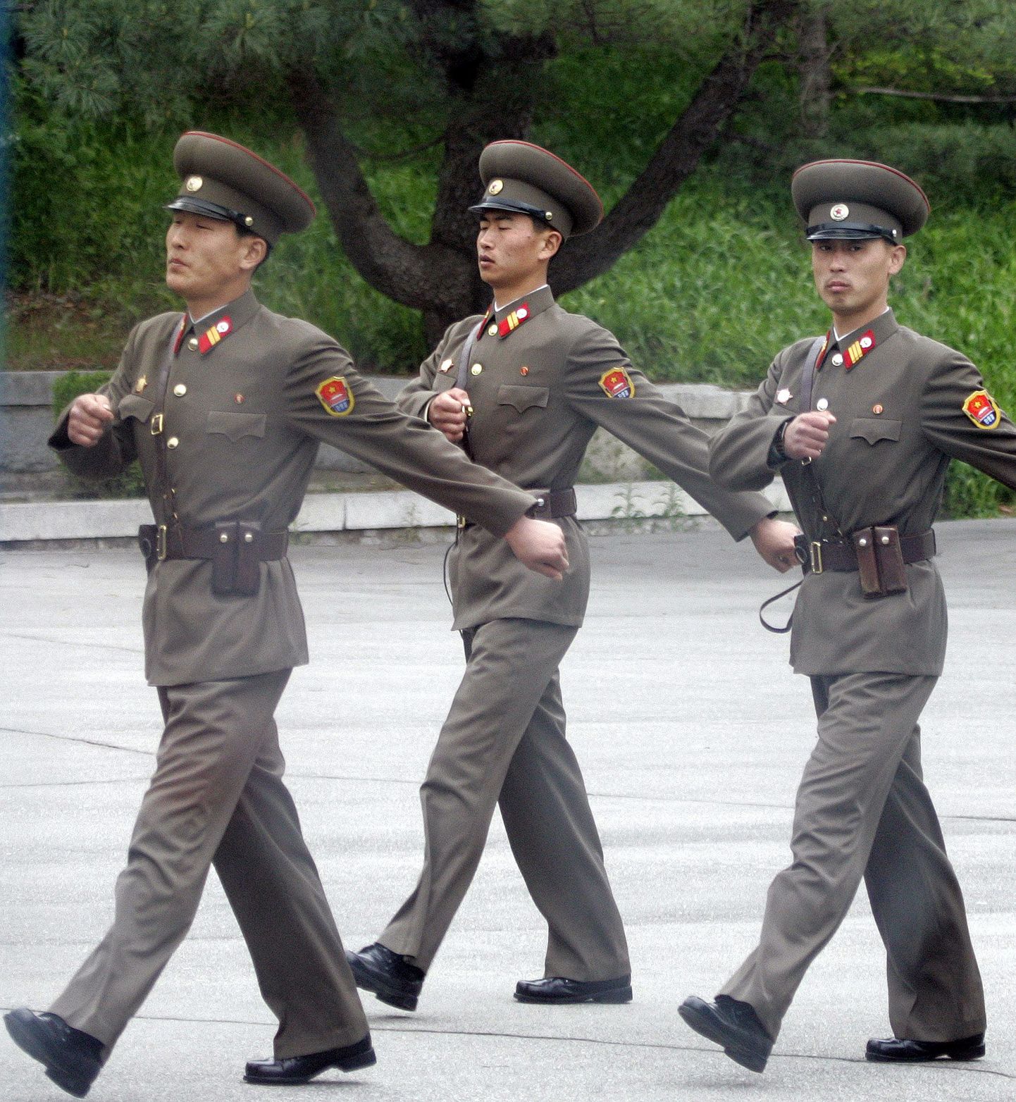 Põhja-Korea sõdurid.