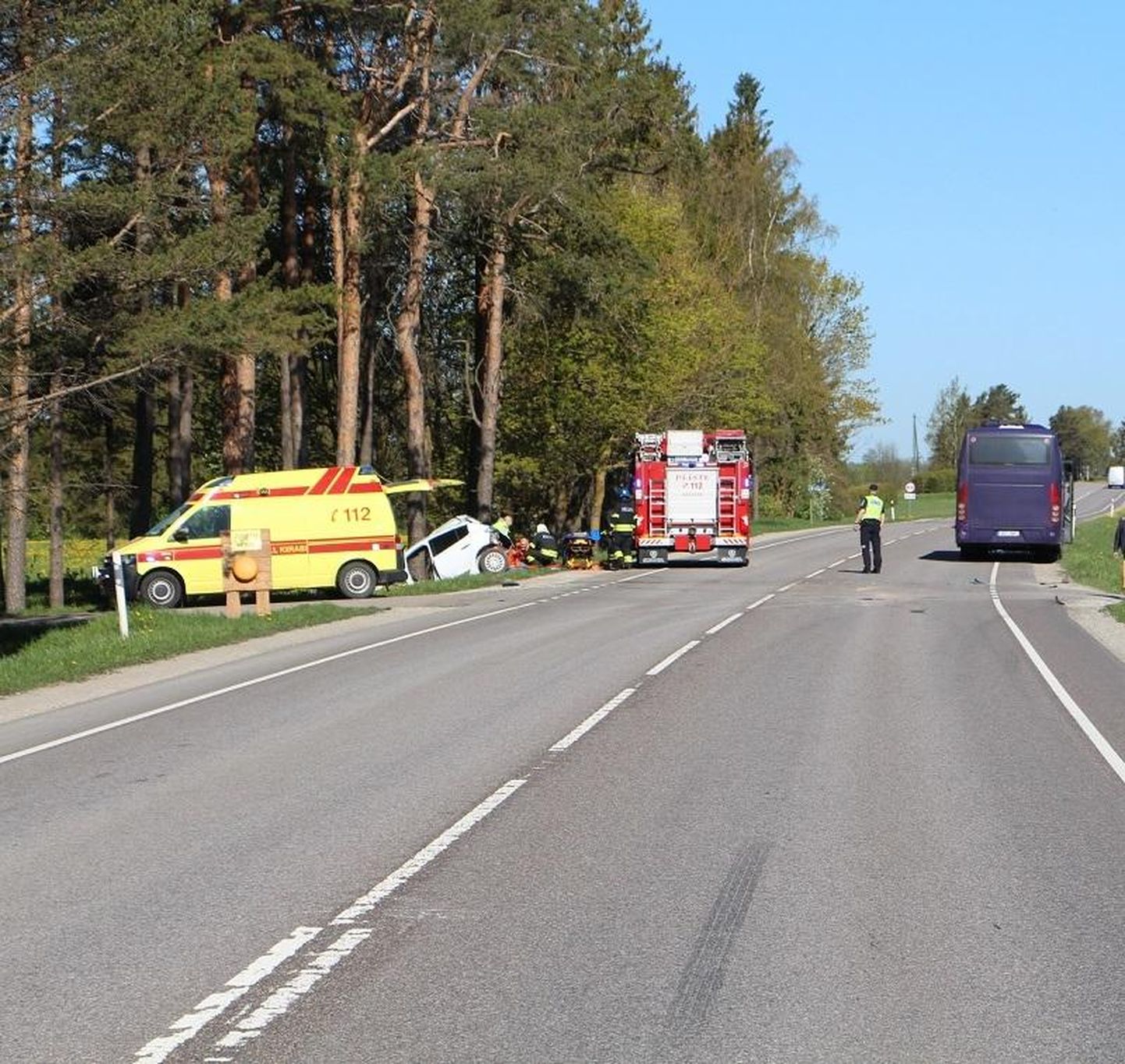 Liiklusõnnetus Arkna lähistel.