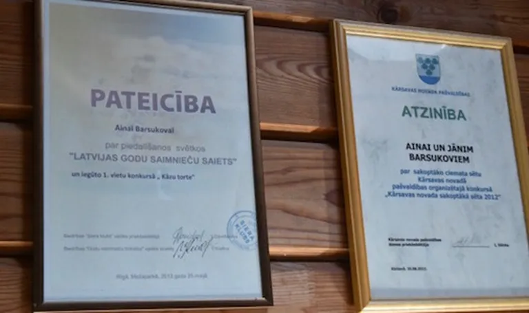 Всего лишь два диплома из десятков, украсивших стены