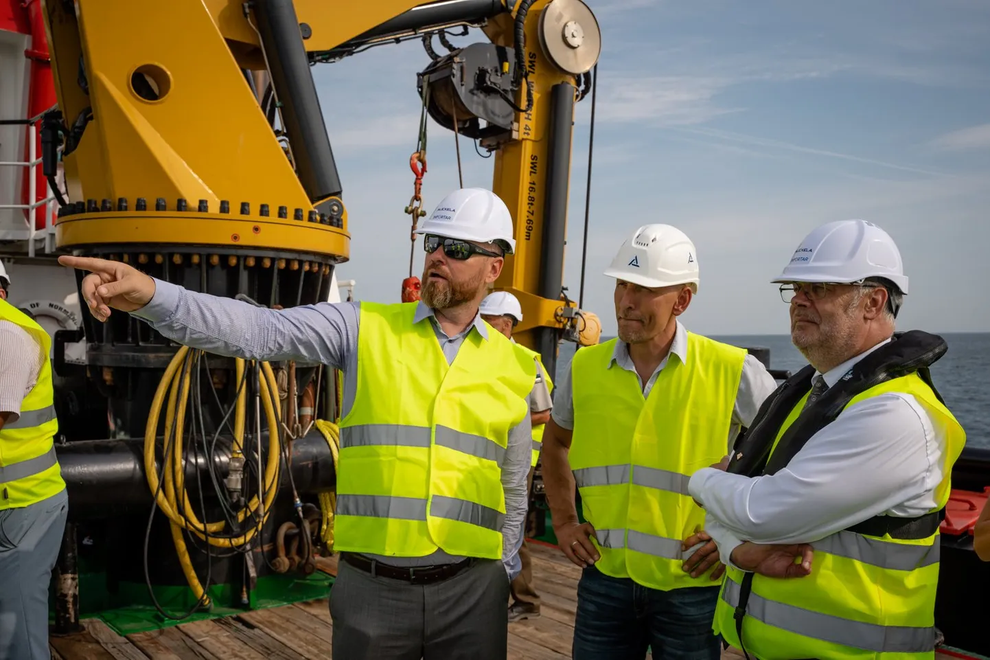 President Karis käis tutvumas Paldiski LNG terminali ehitusega.