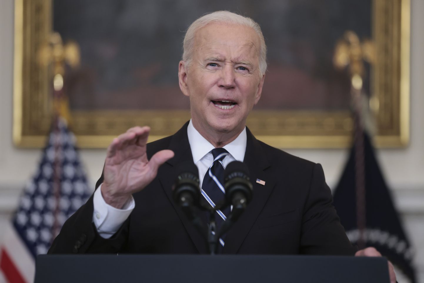 President Joe Biden kuulutas Valges Majas välja uue vaktsineerimispoliitika.
