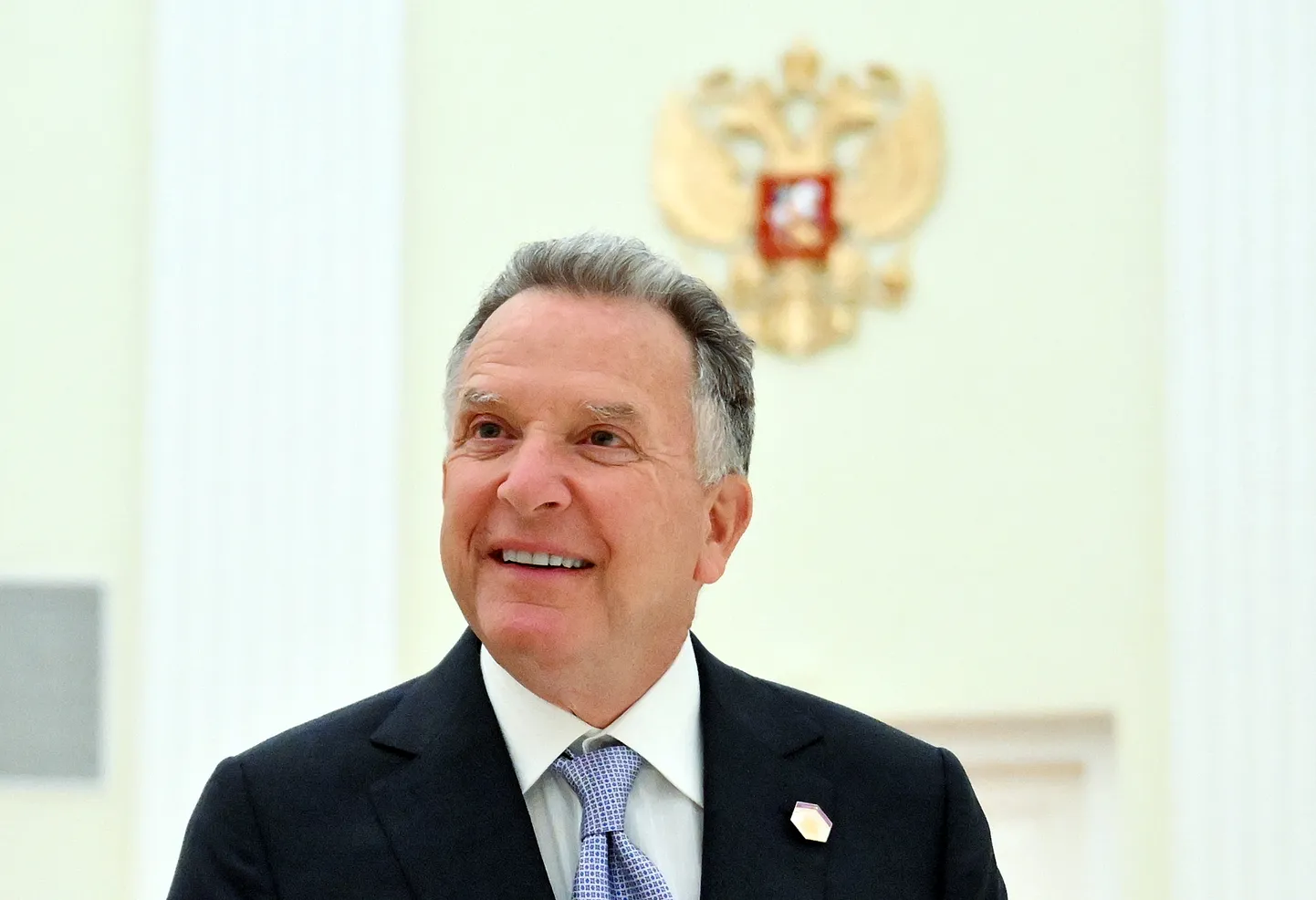 ASV prezidenta īpašais sūtnis Stīvs Vitkofs pirms tikšanās ar Krievijas prezidentu Vladimiru Putinu Kremlī, Maskavā, Krievijā, 2025.gada 25.aprīlī.