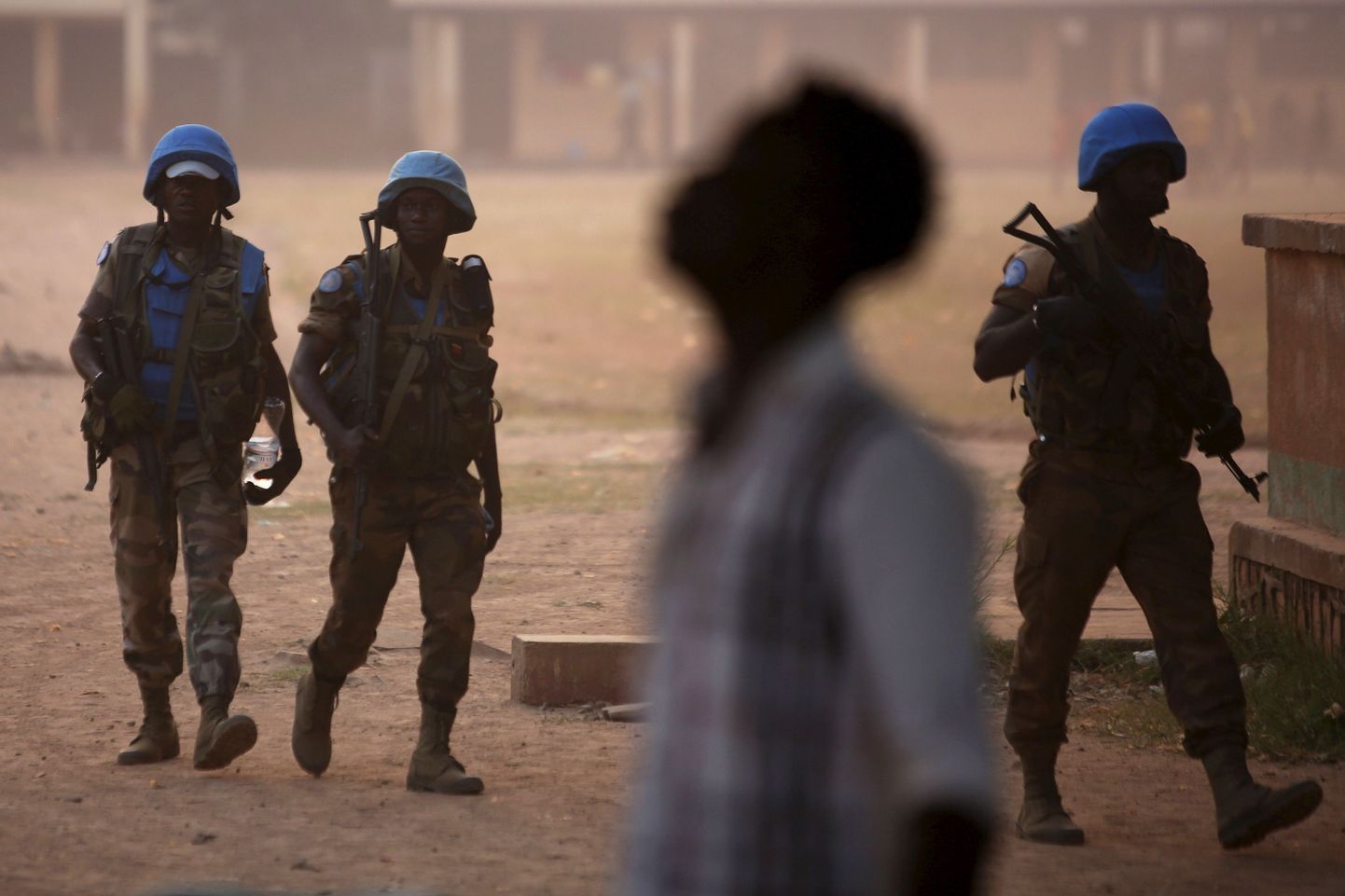 ÜRO rahuvalvajad Kesk-Aafrika vabariigis Banguis.