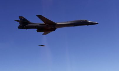 USA B-1B pommitaja augustis õppustel Lõuna-Koreas. /Young Ho/Sipa USA/Scanpix.