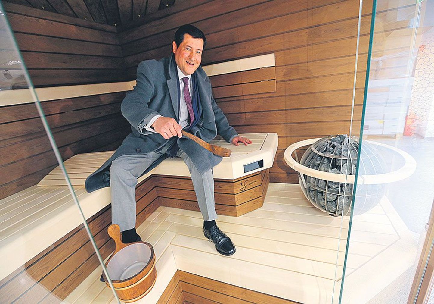 Директор по экспорту Ha Serv Энтон Рафаэль Фигероа Асте продает эстонские бани в страны, расположенные за тысячи километров от нашей страны.