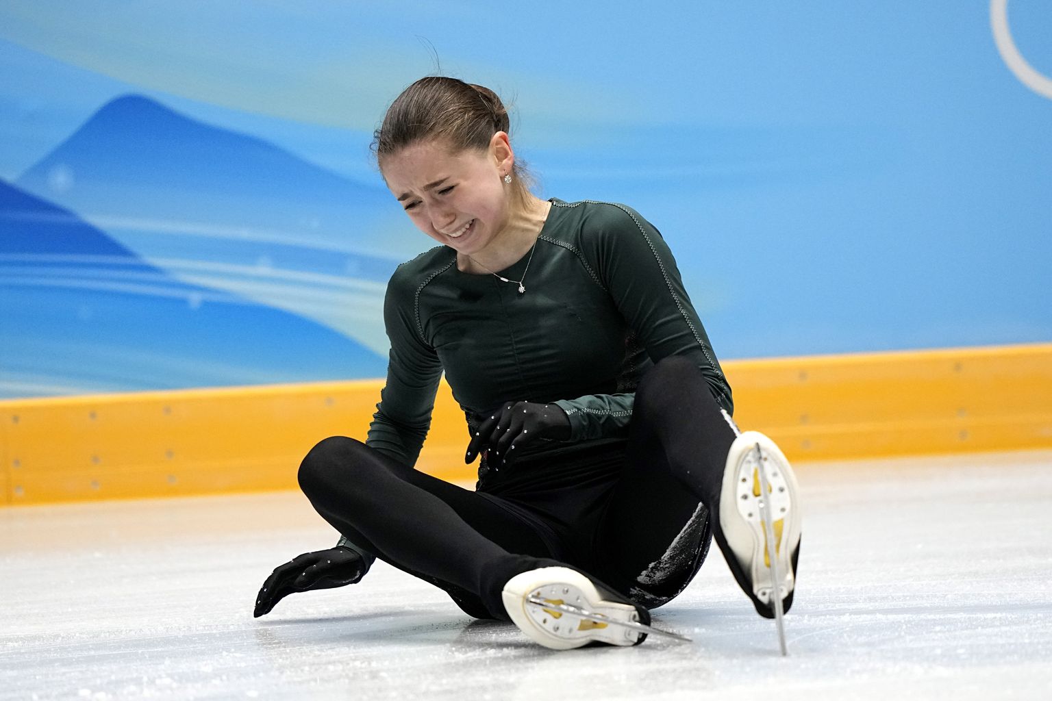 Камила Валиева, тренировка, ОИ в Пекине 2022.