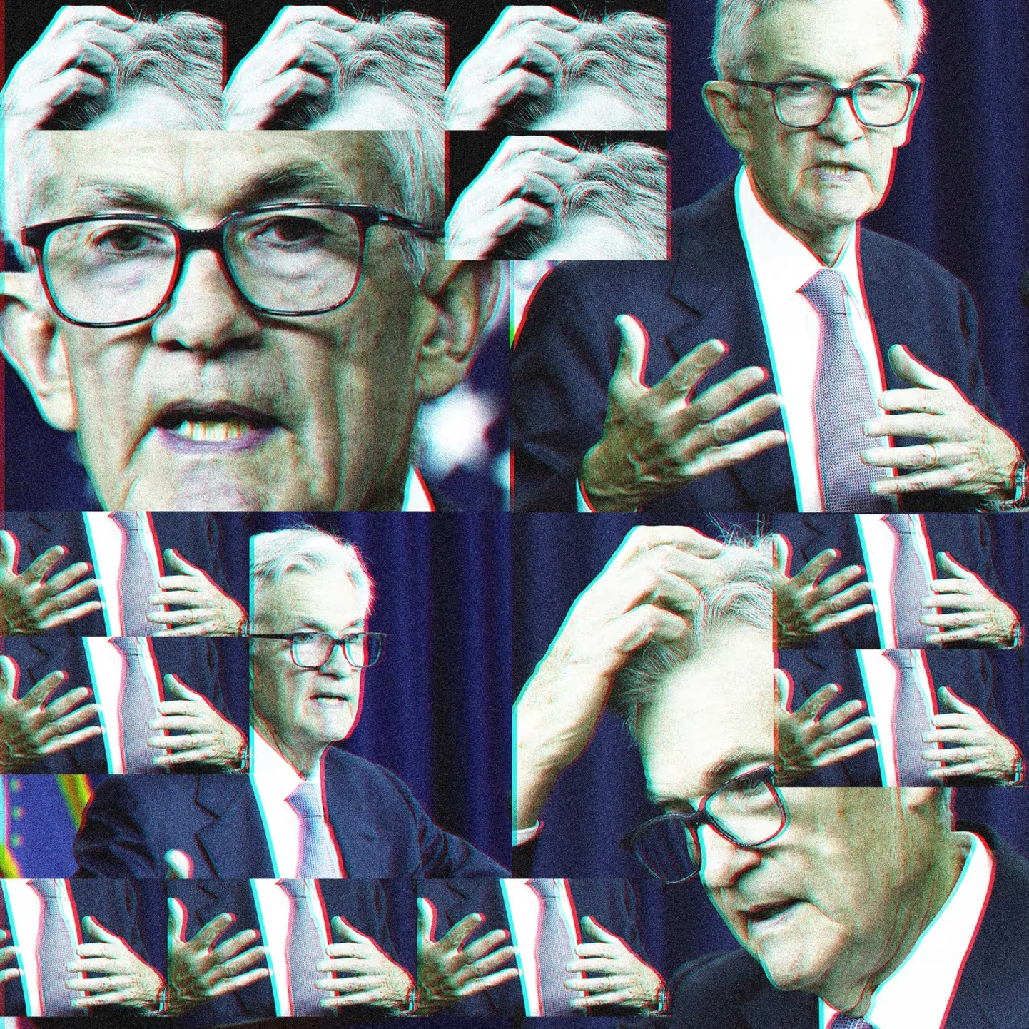 Fedi esimees Jerome Powell erinevate nurkade alt.