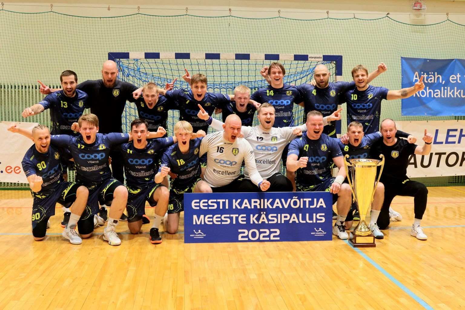 Viljandi HC tuli Eesti meeste karikavõitjaks.