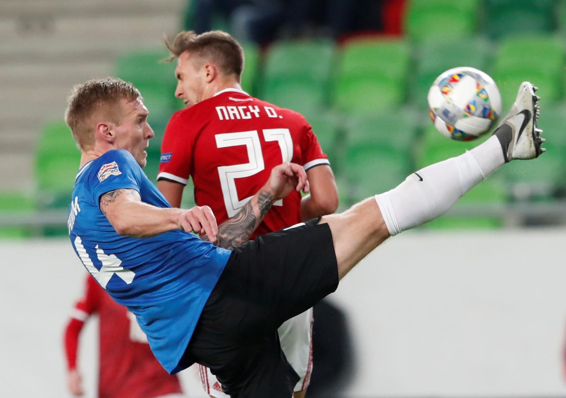 Novembris Budapestis peetud UEFA Rahvuste liiga kohtumises Ungariga oli Joonas Tamm Eesti koondise koosseisus platsil kogu mängu. Ungari oli Eestist küll 2:0 üle.