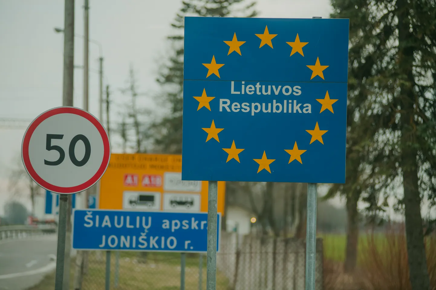 Foto: Ierobežojumi Lietuvas valsts robežpunktos