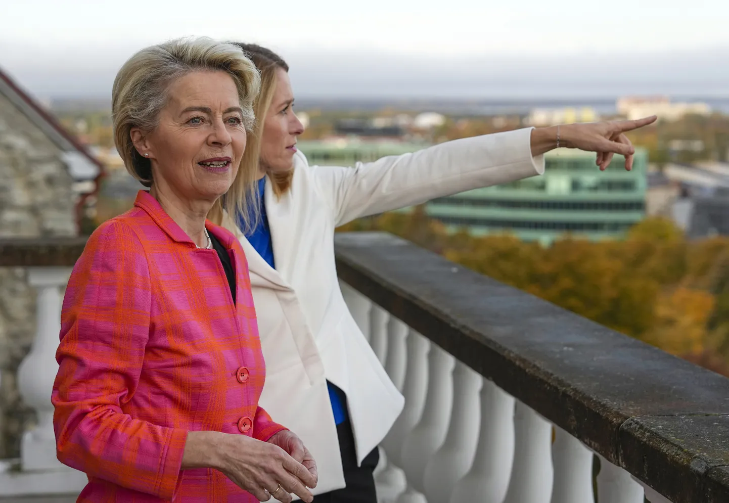 Ursula von der Leyen ja Kaja Kallas täna Tallinnas.