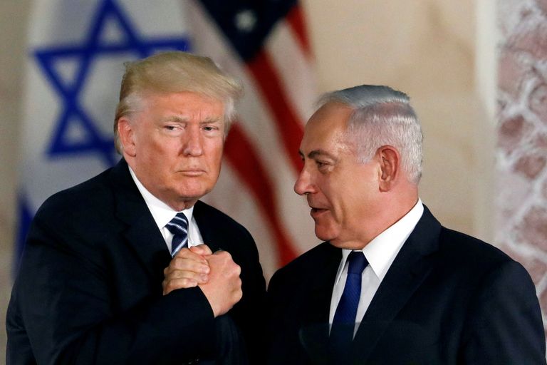 Президент США Дональд Трамп и Нетаньяху и Иерусалиме, 23 мая 2017 года.