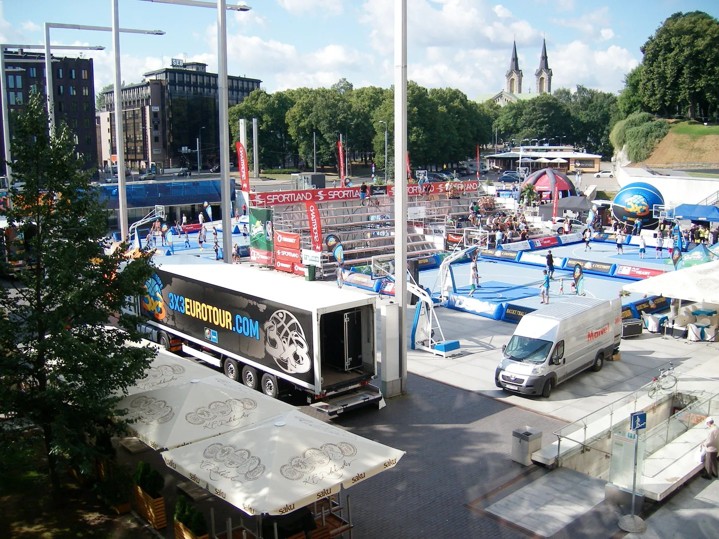 FIBA Euroopa tänavakorvpalli meistrivõistluste etapp 09.08.2014 Vabaduse väljakul.