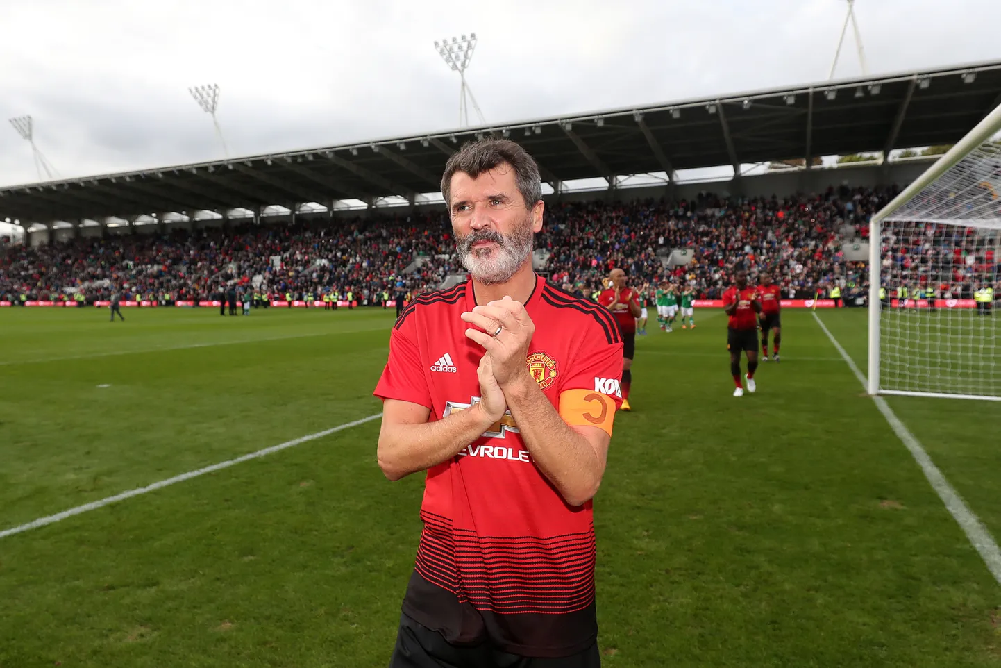 Roy Keane kandis hiljutises heategevusmängus taas Manchester Unitedi särki.
