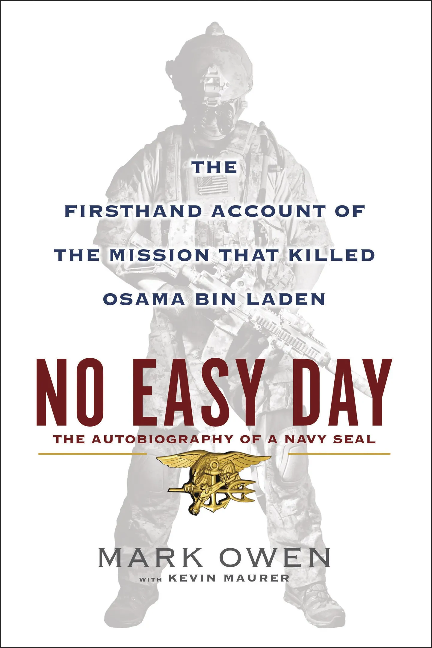 Raamatu «No Easy Day» esikaas