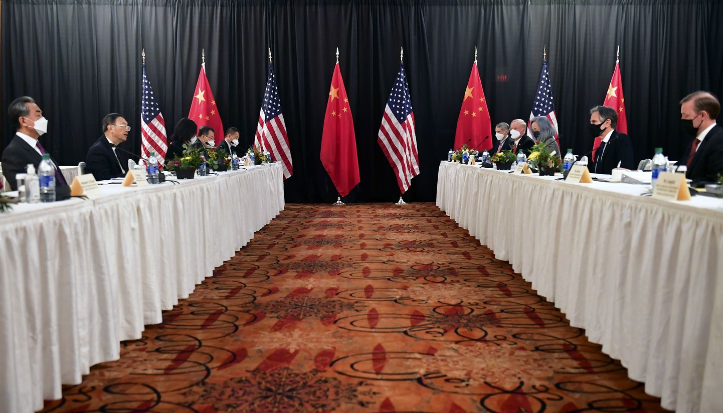 USA ja Hiina välisametkondade juhtide kohtumine Alaskal.