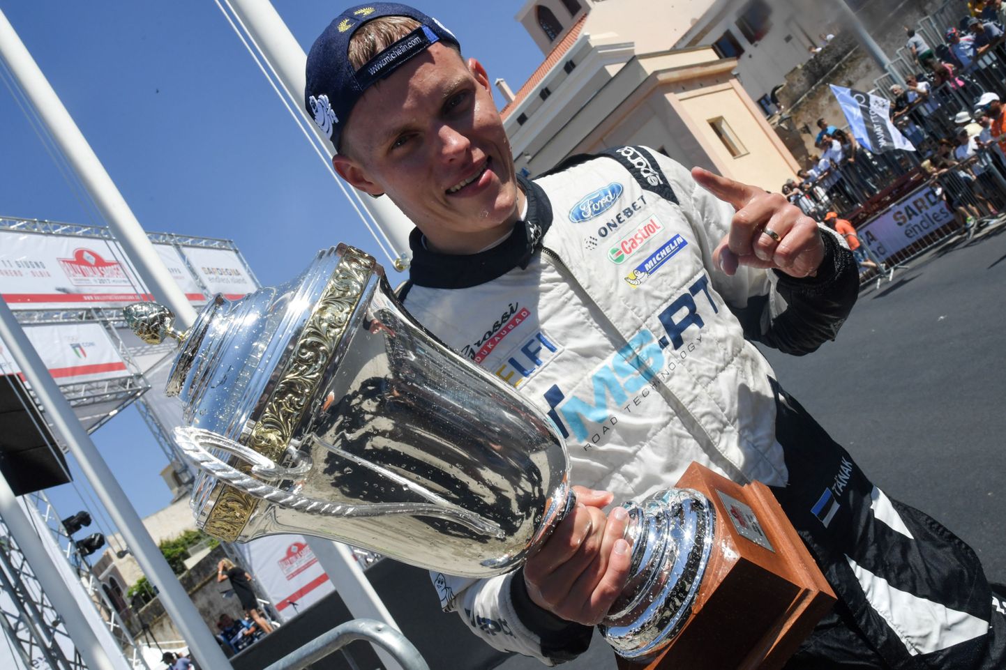 Ott Tänak võitis 2017. aasta juunis Sardiinias karjääri esimese WRC-etapi.