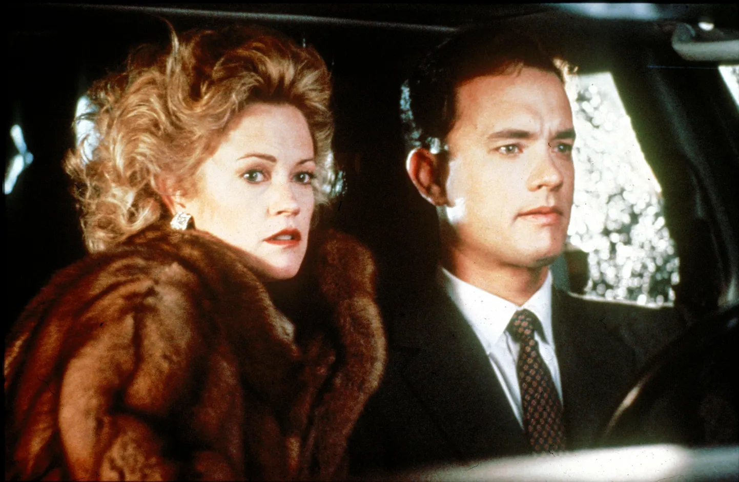 Kaader 1990. aasta filmist «Edevuse tuleriit», kus peaosalisi kehastasid Melanie Griffith ja Tom Hanks.