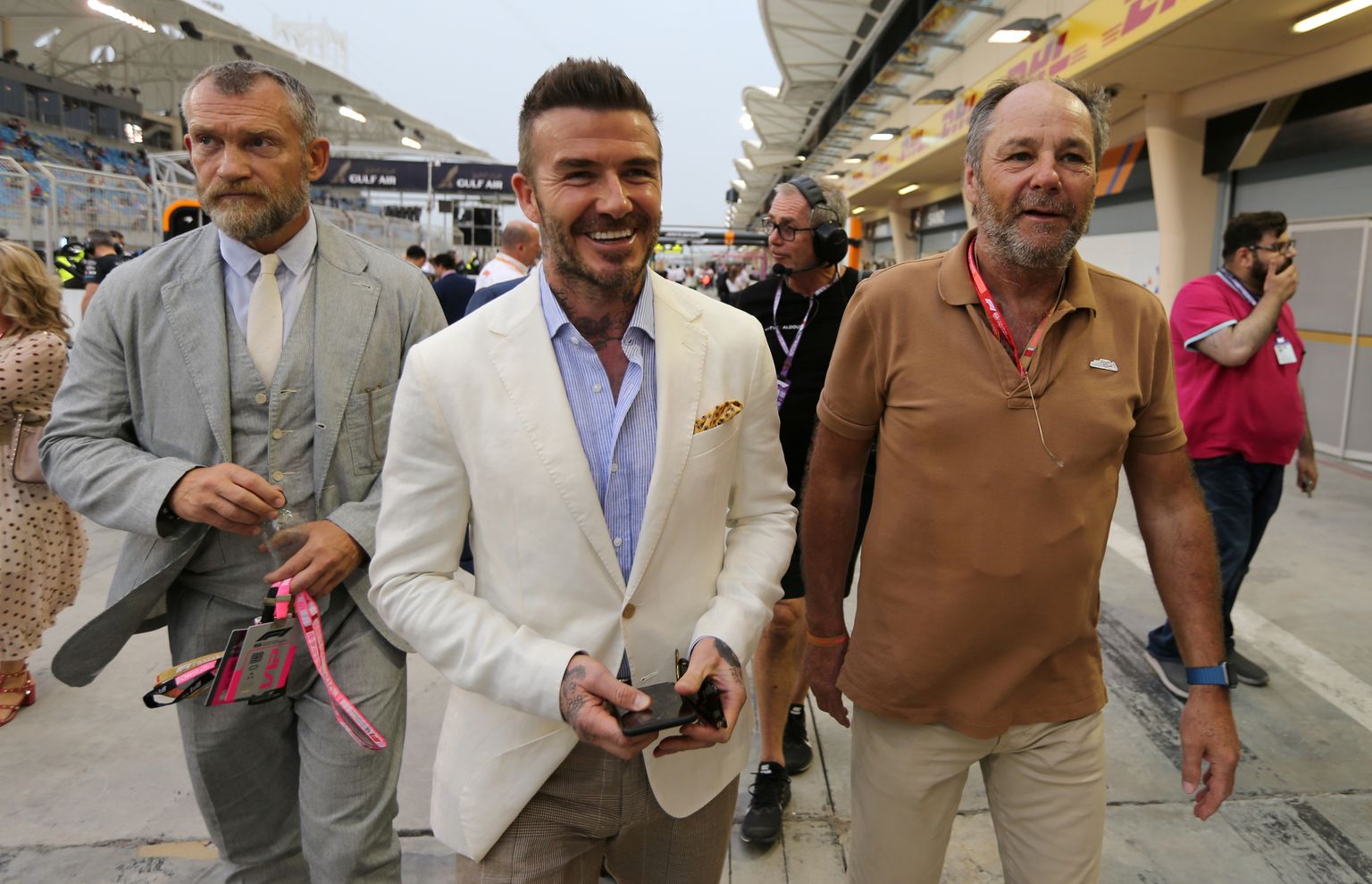 David Beckham vormel 1 etapil Bahreinis.
