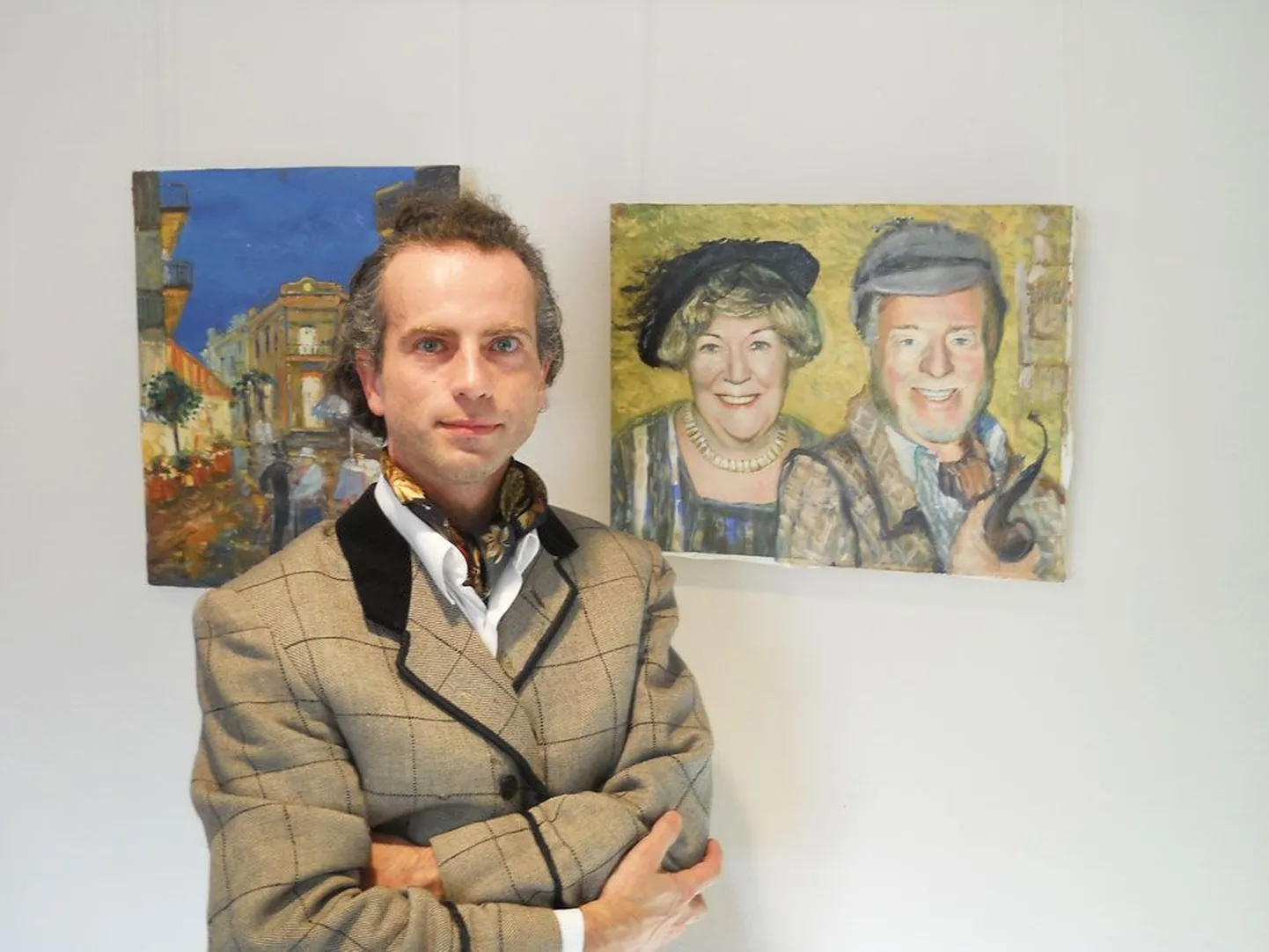 Inspireeriv kirjanduslik kuju: sellel maalil on Dmitri Terehhov lisaks Sherlock Holmesile kujutanud tema korteriperenaist missis Hudsonit.