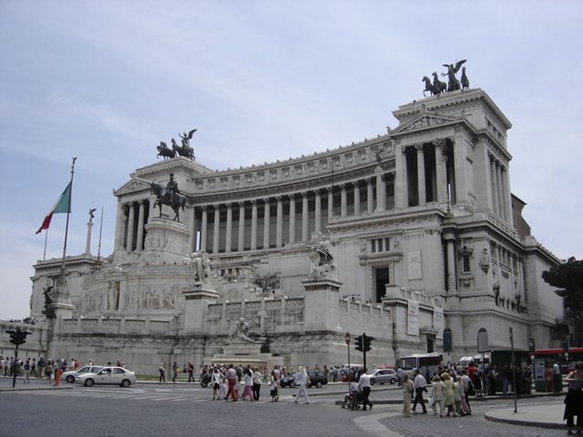 Vittoriano ehk Vittorio Emanuele II monument Rooma kesklinnas.
