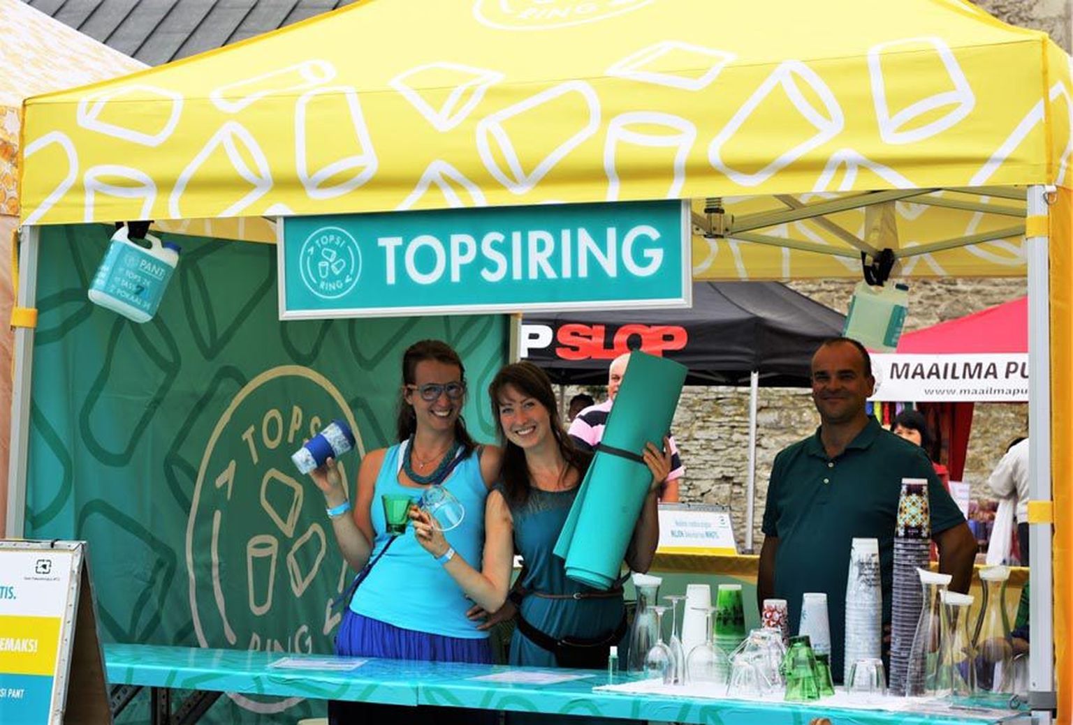 Esimest korda sai osta endale joogi korduvkasutatavasse Topsiringi tassi möödunud nädalavahetusel Haapsalus aset leidnud viiendal joogafestivalil. 
TOPSIRING