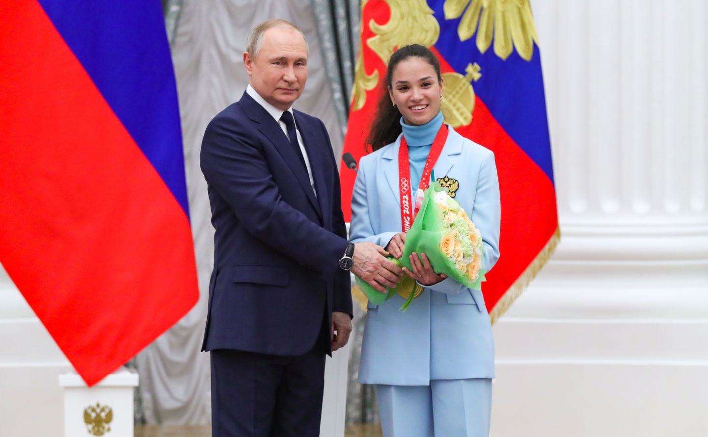 Veronika Stepanova koos Vladimir Putiniga.