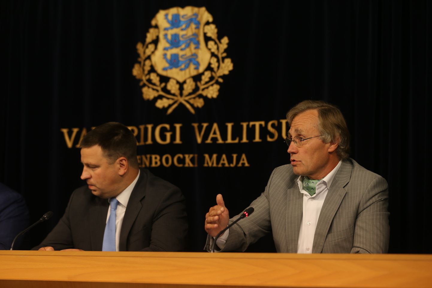 Peaminister Jüri Ratas ja kultuuriminister Tõnis Lukas.