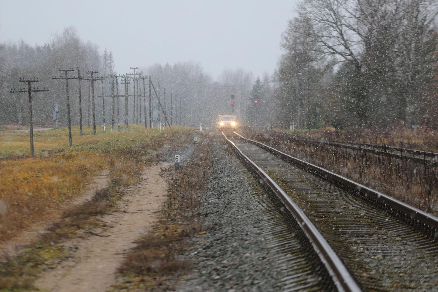 Эстонская железная дорога в районе Сымерпалу.