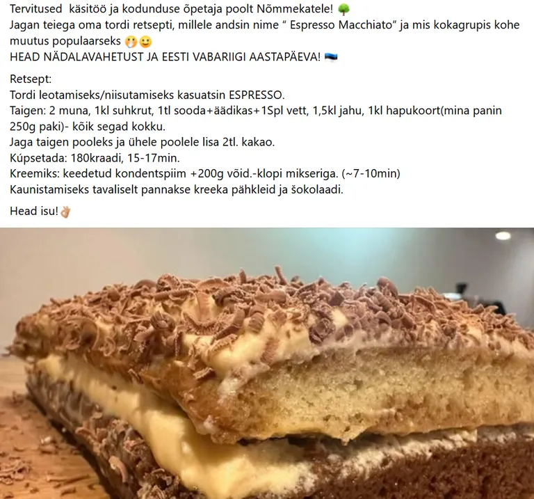 Juhised Tommy Cashi laulu teemalise koogi valmistamiseks