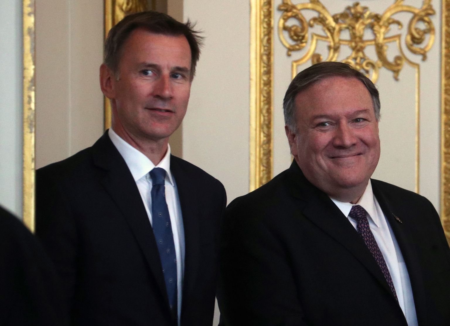 Briti välisminister Jeremy Hunt võõrustamas 8. mail Londonis USA välisministrit Mike Pompeod.