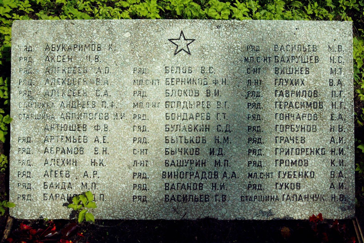 Nõukogude sõdurite mälestusmärke on Eestis mitmel pool. Pildil on Kambjas asuv mälestusmärk.