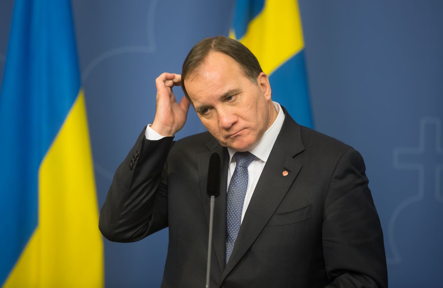 Zviedrijas premjerministrs Stēfans Levēns.