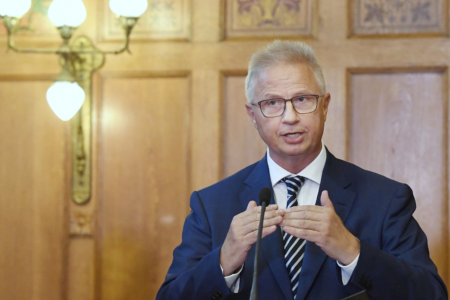 Ungari endine justiitsminister ja Budapesti esitatud Euroopa Komisjoni laienemisvoliniku kandidaat László Trócsányi sellel 2017. aasta septembrist pärineval fotol.