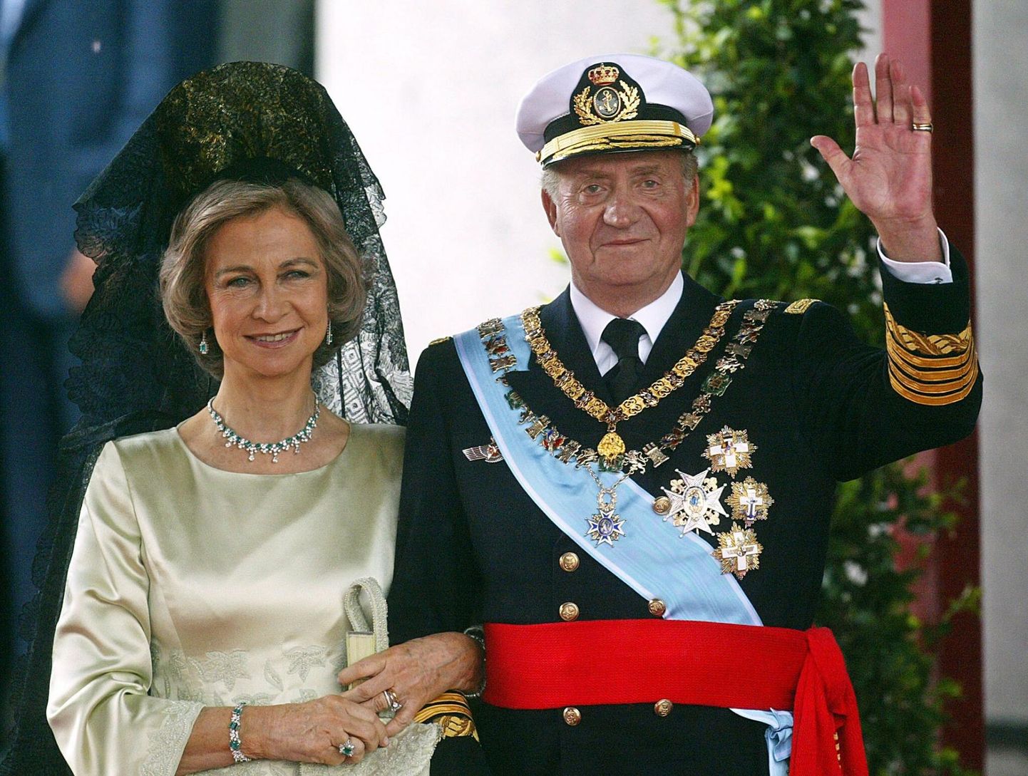 Kuninganna Sofia ja kuningas Juan Carlos.  FOTO: Pedro Armestre / AFP / Scanpix