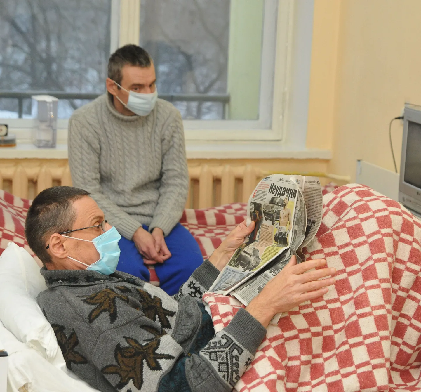 Tuberkuloosi põdevad patsiendid Ukraina haiglas (foto on illustratiivne).